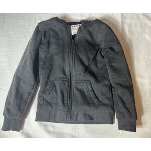 Seven‎ Apparel Winter Zip Jacket Gray Sz 7/8 Sherpa Lined